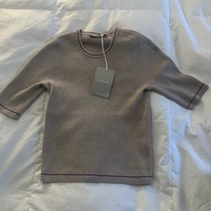 Everlane, size small, merino wool ribbed sweater tee.